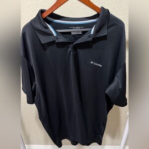 Columbia Omnishade Black Performance Polo